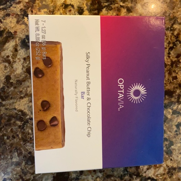 Optavia Silky Peanut Butter & chocolate chip bars